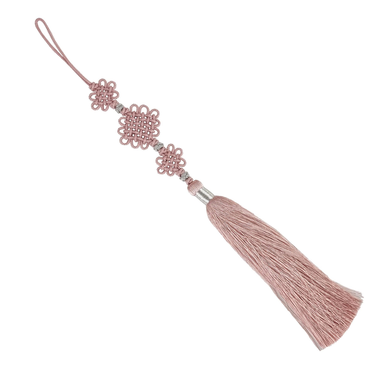 Three Knot Korean Norigae (Coral Pink)