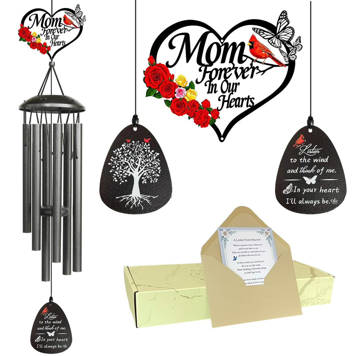 40"Memorial Wind Chimes for Loss of Mother