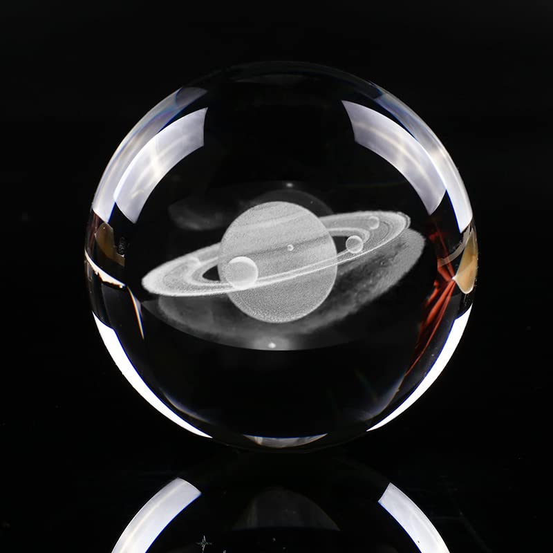 3D Crystal Ball Solar System Crystal Ball Modle Science Astronomy Gift Lamp (7pcs Solar System Crystal Ball)
