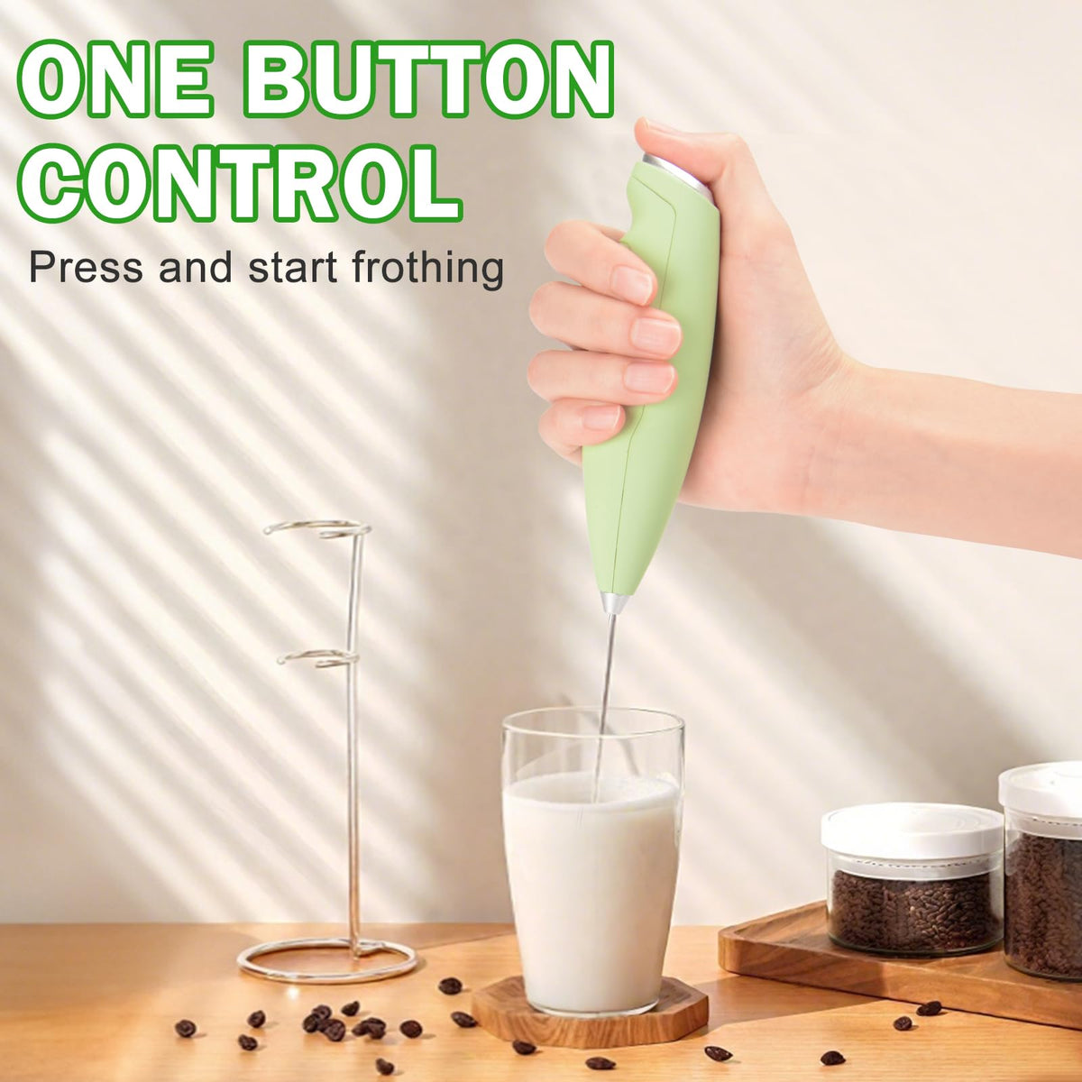 Electric Matcha Whisk Set 4 PCS Matcha Making Kit Powder Mixer Electric Milk Frother Traditional Tea Scoop Chashaku (Electric Matcha Whisk)