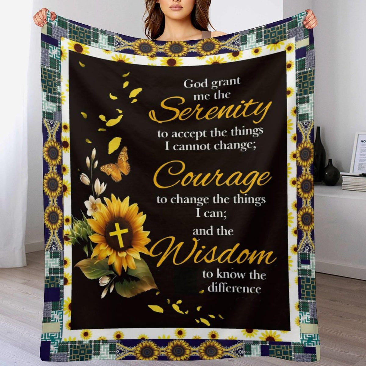 Serenity Prayer Throw Blanket (40"x50" / Secenity)
