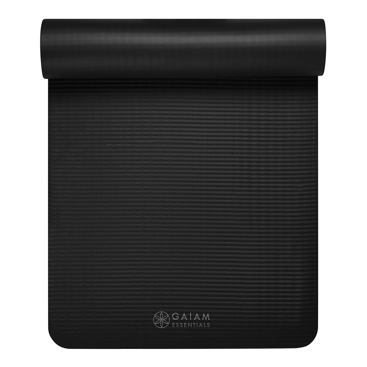 Essentials Thick Yoga Mat with Easy (Black / 2/5" (10MM))