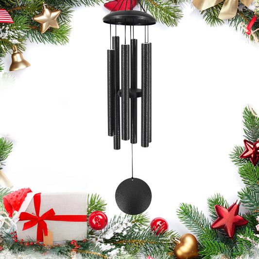 36”Sympathy Wind Chimes in Loving Memory (36" Black Grey)