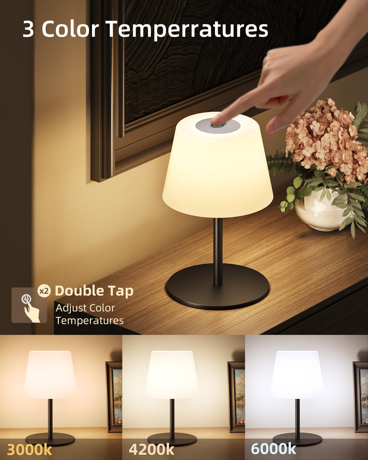 Spa Like Shower Lamp (Black / 2 Pack)
