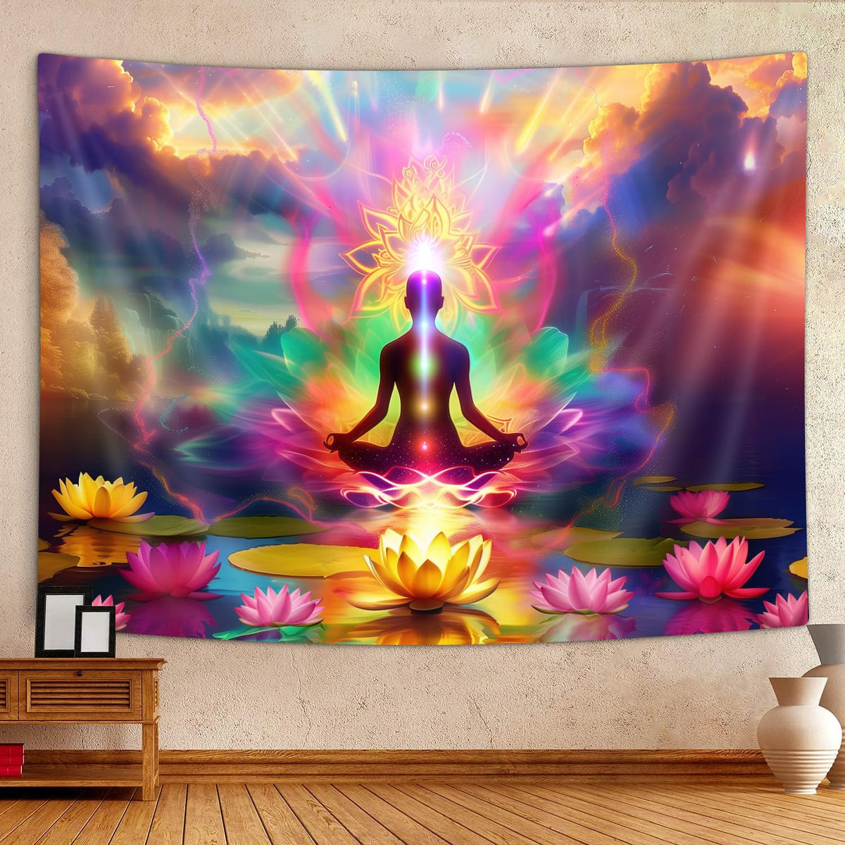 Chakra Spiritual Tapestry (90"L x 70"W)