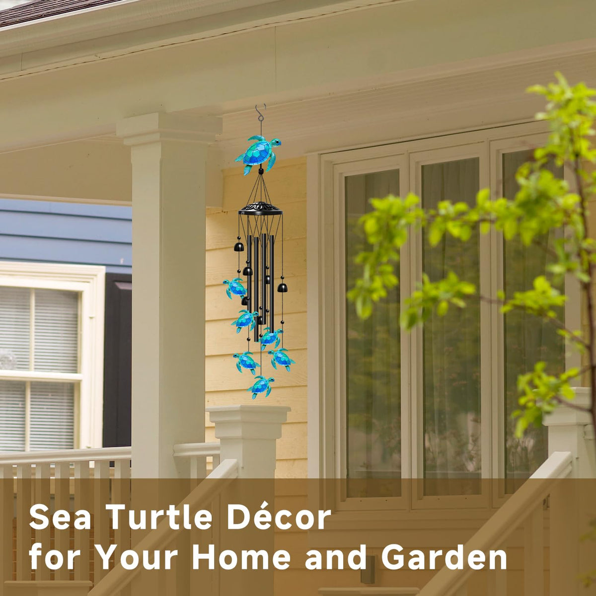 Sea Turtle Wind Chimes for Outside (Seaturtle)