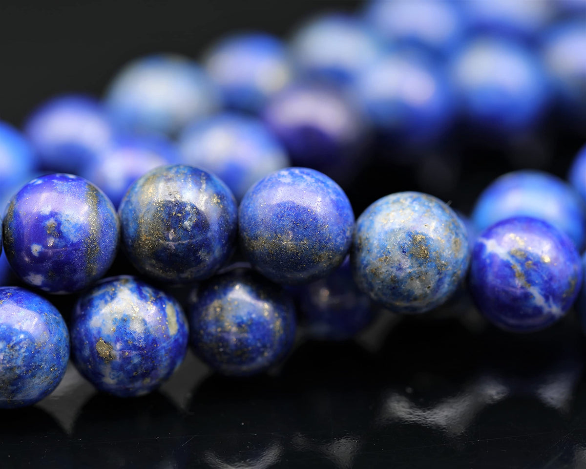Natural Lapis Lazuli Beaded Choker Necklace (Lapis Lazuli / 38 Inches)