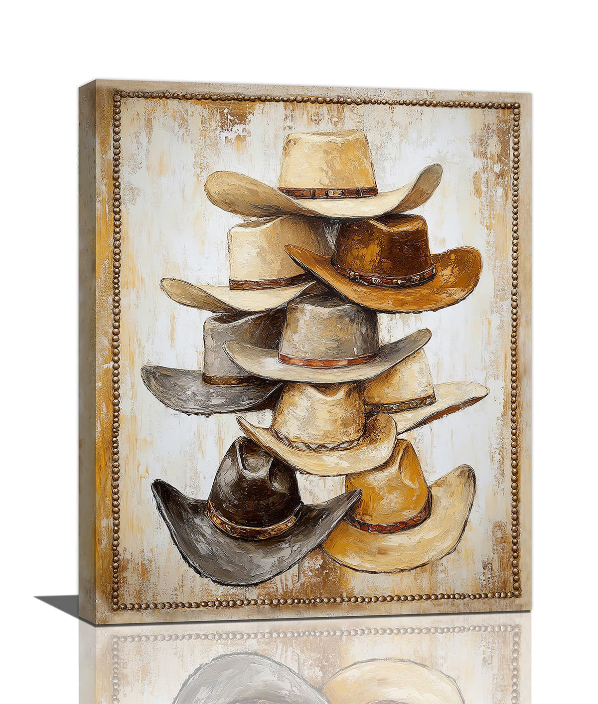Western Wall Art (Cowboy Hats / 20L" x 16W")