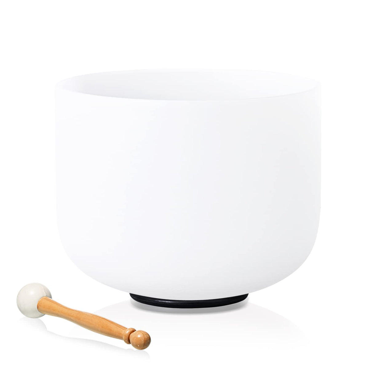 528 Hz 8 Inch C Note Root Chakra Crystal Singing Bowl (8"C / white 2)