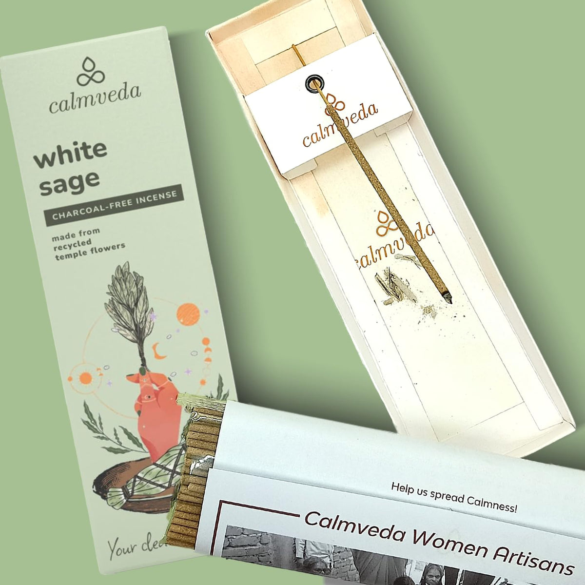White Sage Incense Sticks for Cleansing Negative Energy