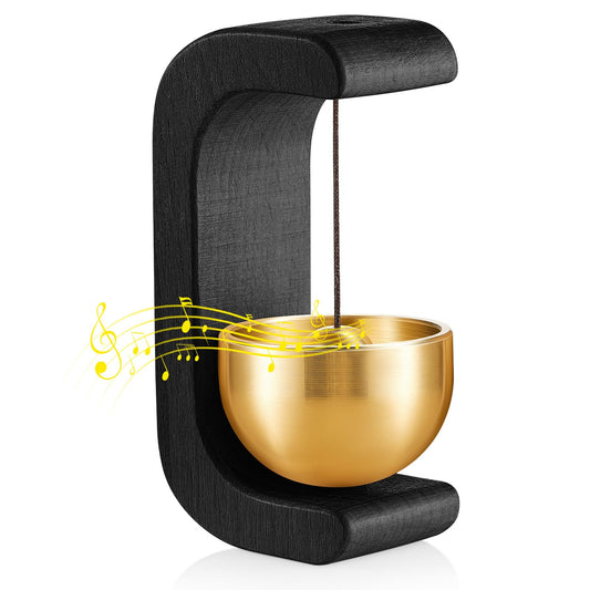 1 Pcs Magnetic Wooden Doorbell Chime (Black)