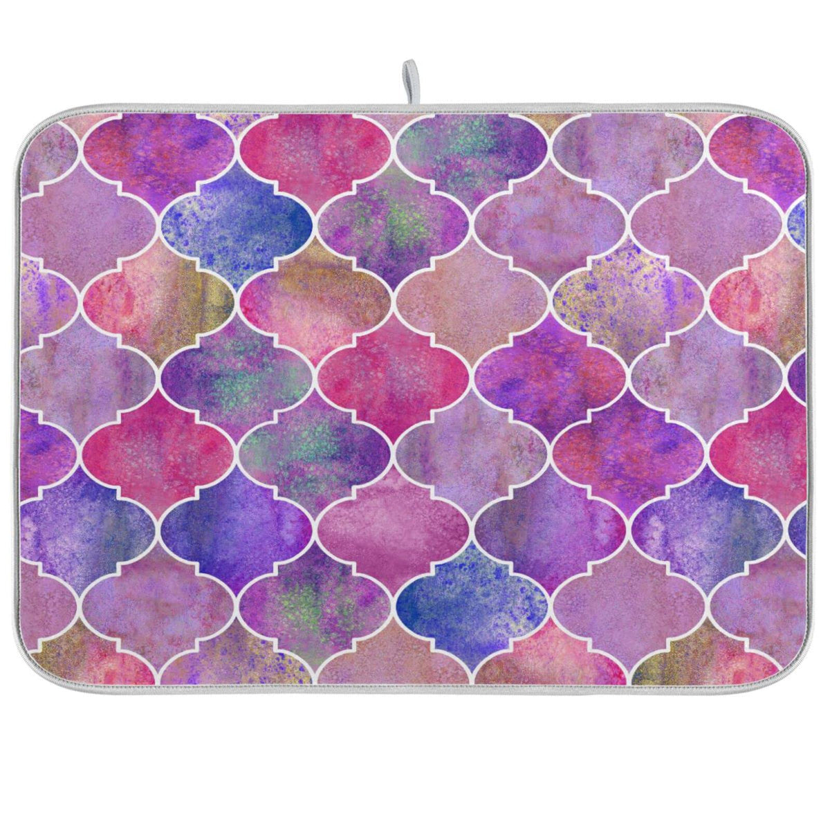 Super Absorbent Dish Drying Mat (Vintage Decorative Moroccan / 18" x 24")