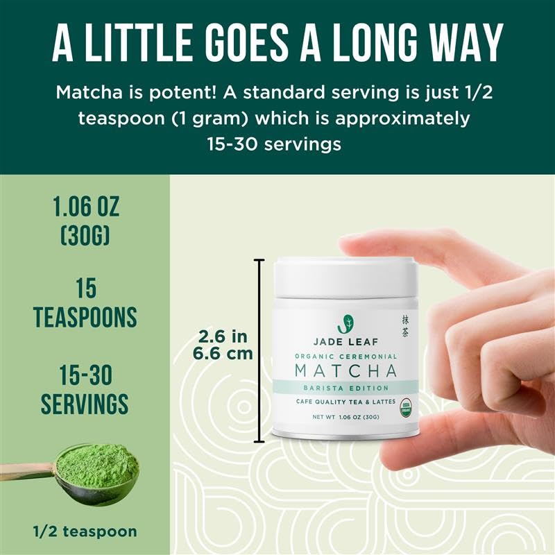 Jade Leaf Ceremonial Grade Matcha Powder (1.06 Ounce (Pack of 1))