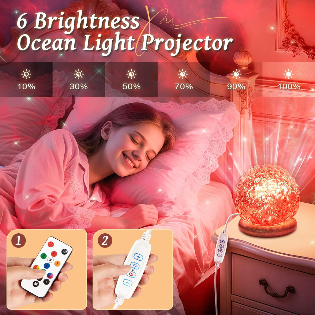 Ocean Projector for Bedroom (Green)