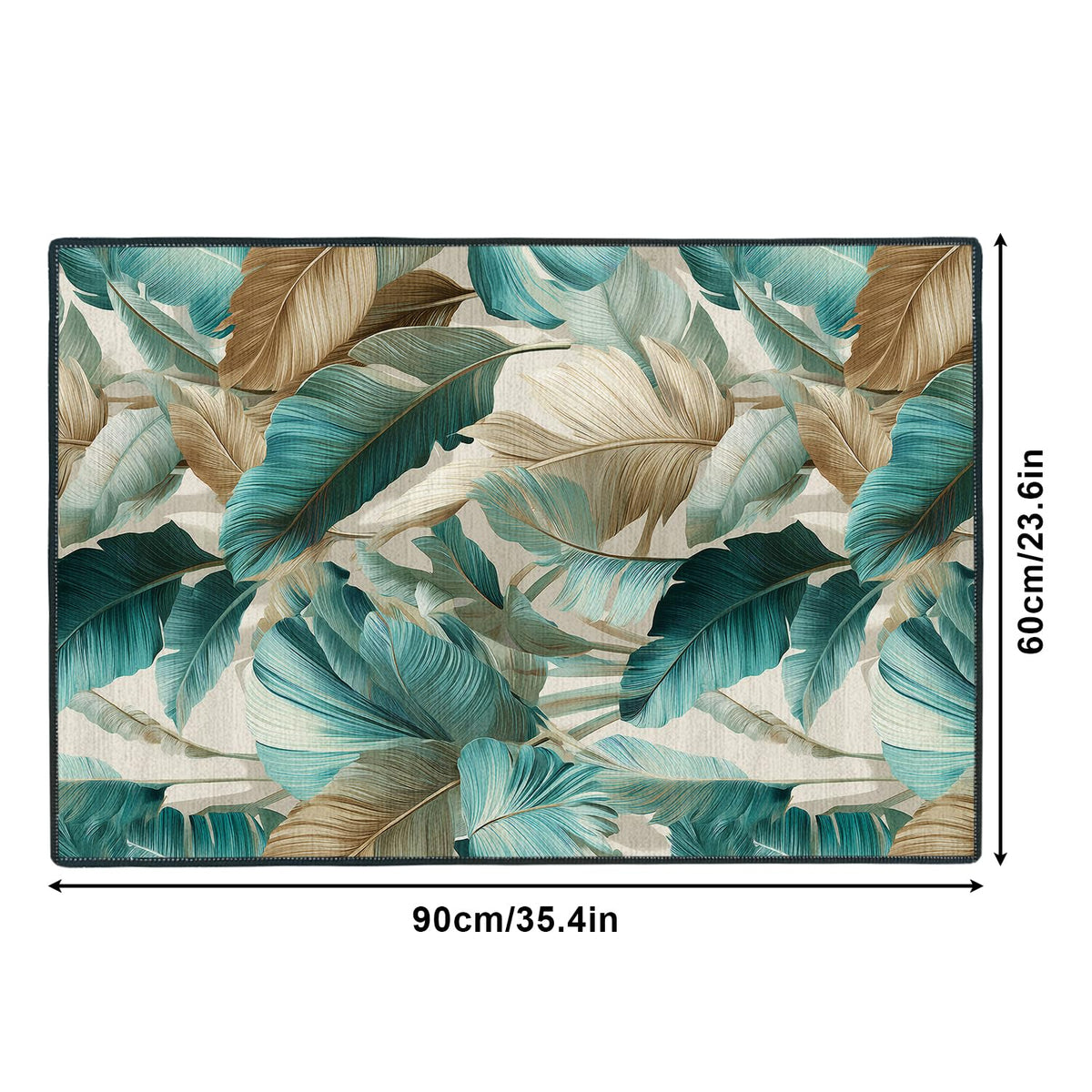 2x3FT Tropical Leaves Area Rug (#18 / 2' x 3' (Rectangular))