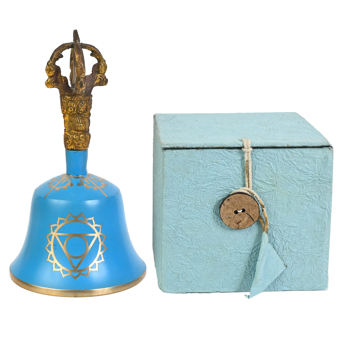 Sea Blue Throat Chakra Tibetan Bell (Throat Chakra Sea Blue)
