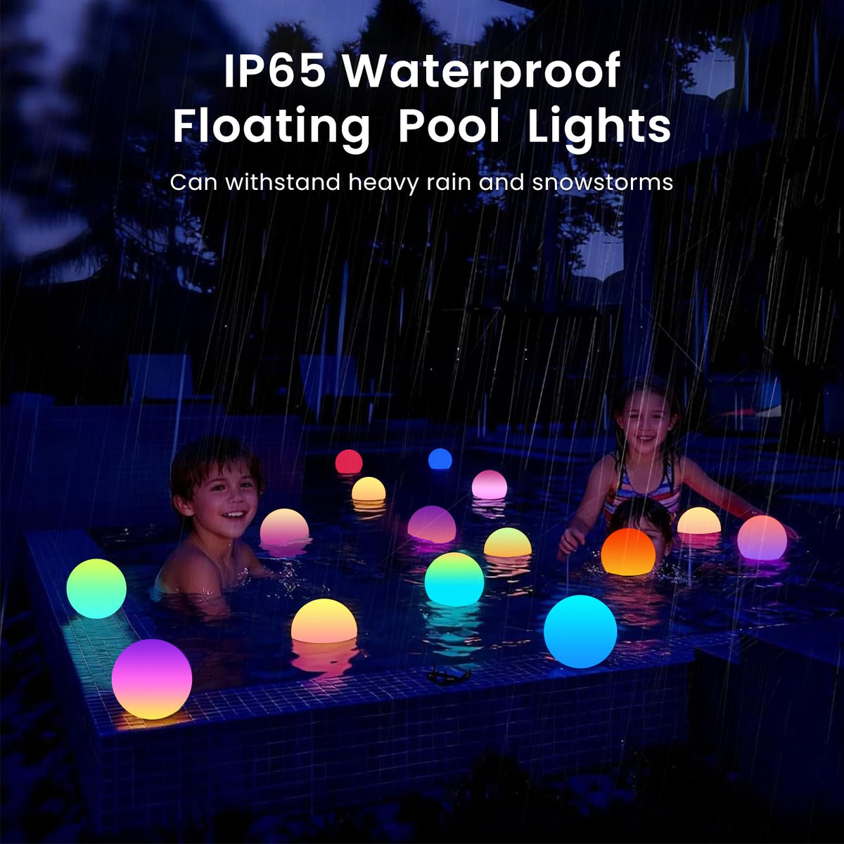 3 inch Floating Pool Lights (3-inch 4pack)