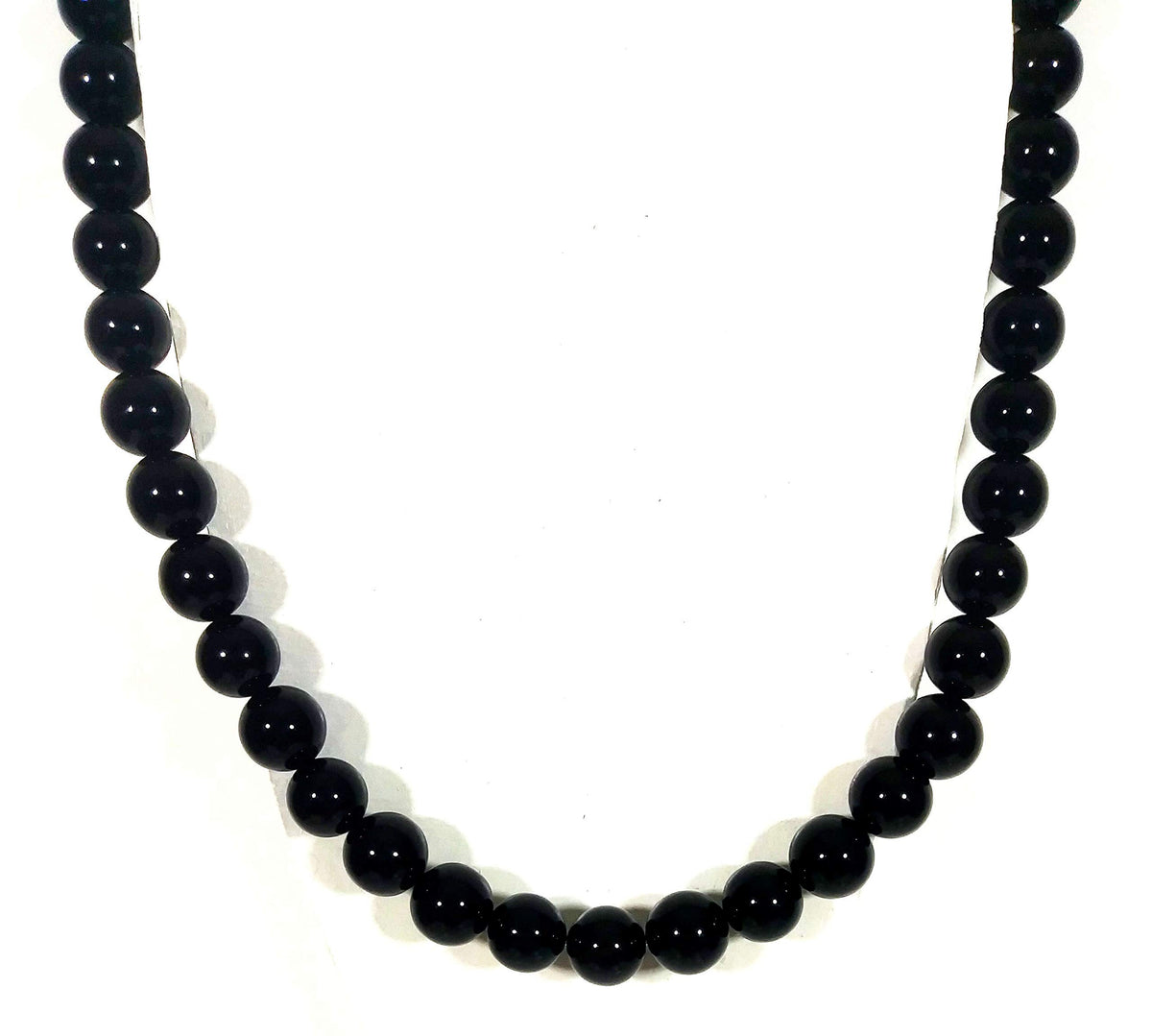 Handmade Black Onyx Crystal Mens Necklace