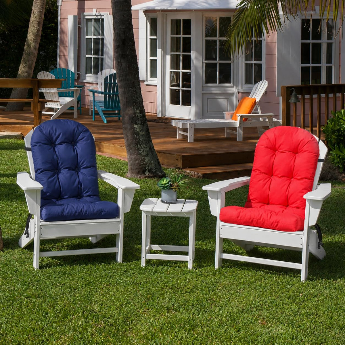Outdoor Adirondack Chair Cushion (Navy)