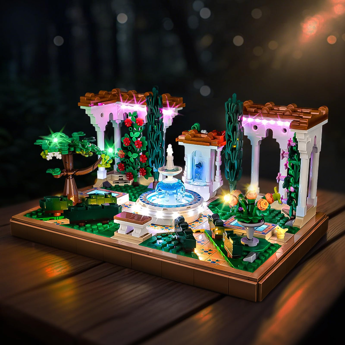 LED RC Light Kit Compatible with Lego Fountain Garden 10359 Building Set (10359)