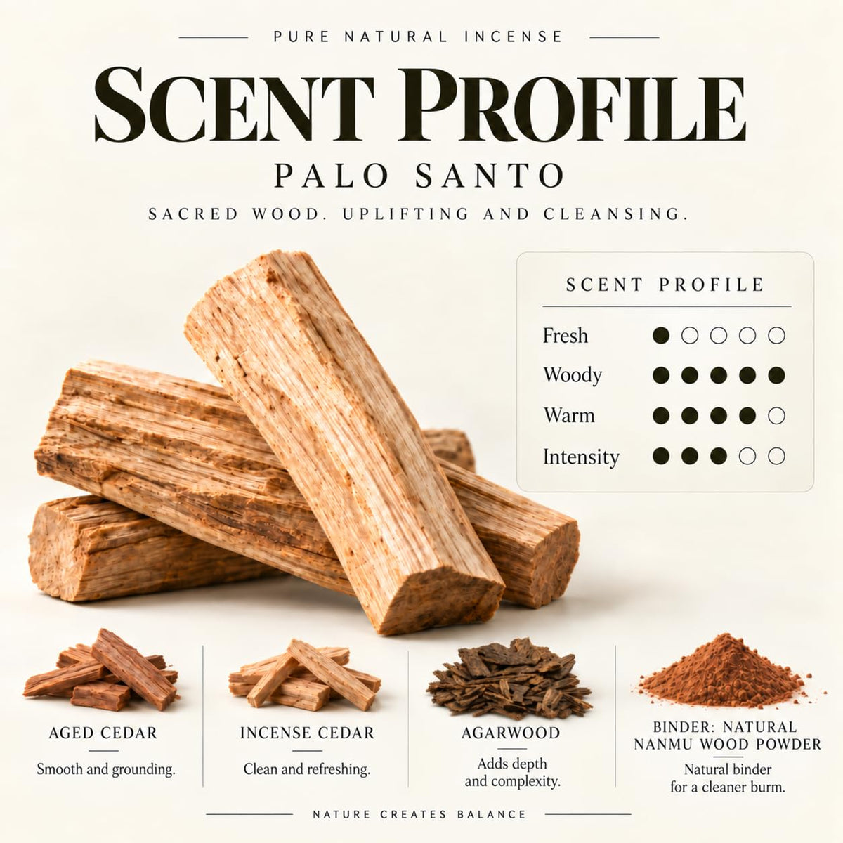 Innergy Palo Santo Square Incense Sticks Gift Set (Palo Santo)