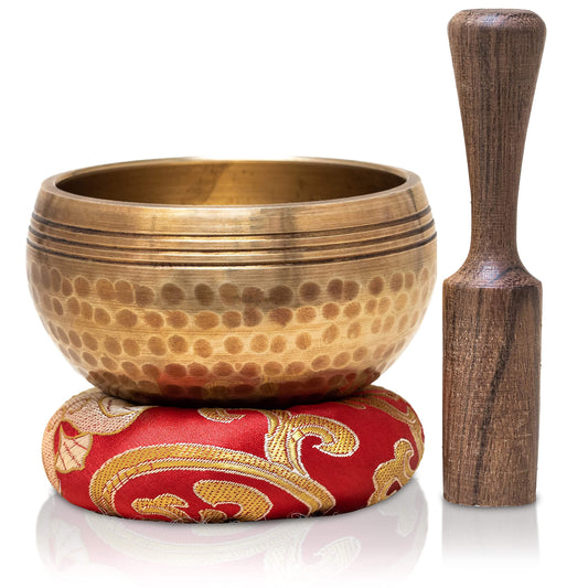 Tibetan Singing Bowls Set~ Meditation Sound Bowl hand Hammered in Nepal For Yoga (3 inch)