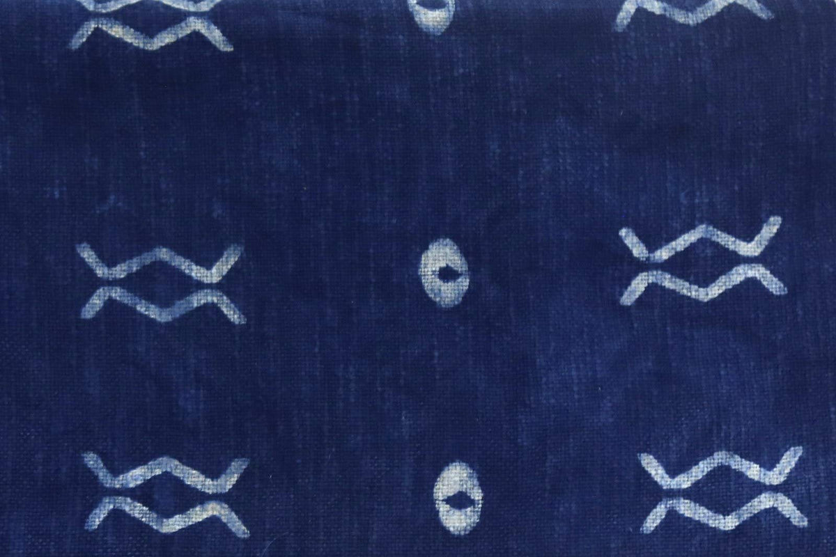 100% Cotton Throw Blanket Indigo Throw Blanket Handloomed Cotton Throw Mudcloth Designer with Tassels Handmade Premium Quality Home Decor (Indigo / Zen (120 x 170 Cms))