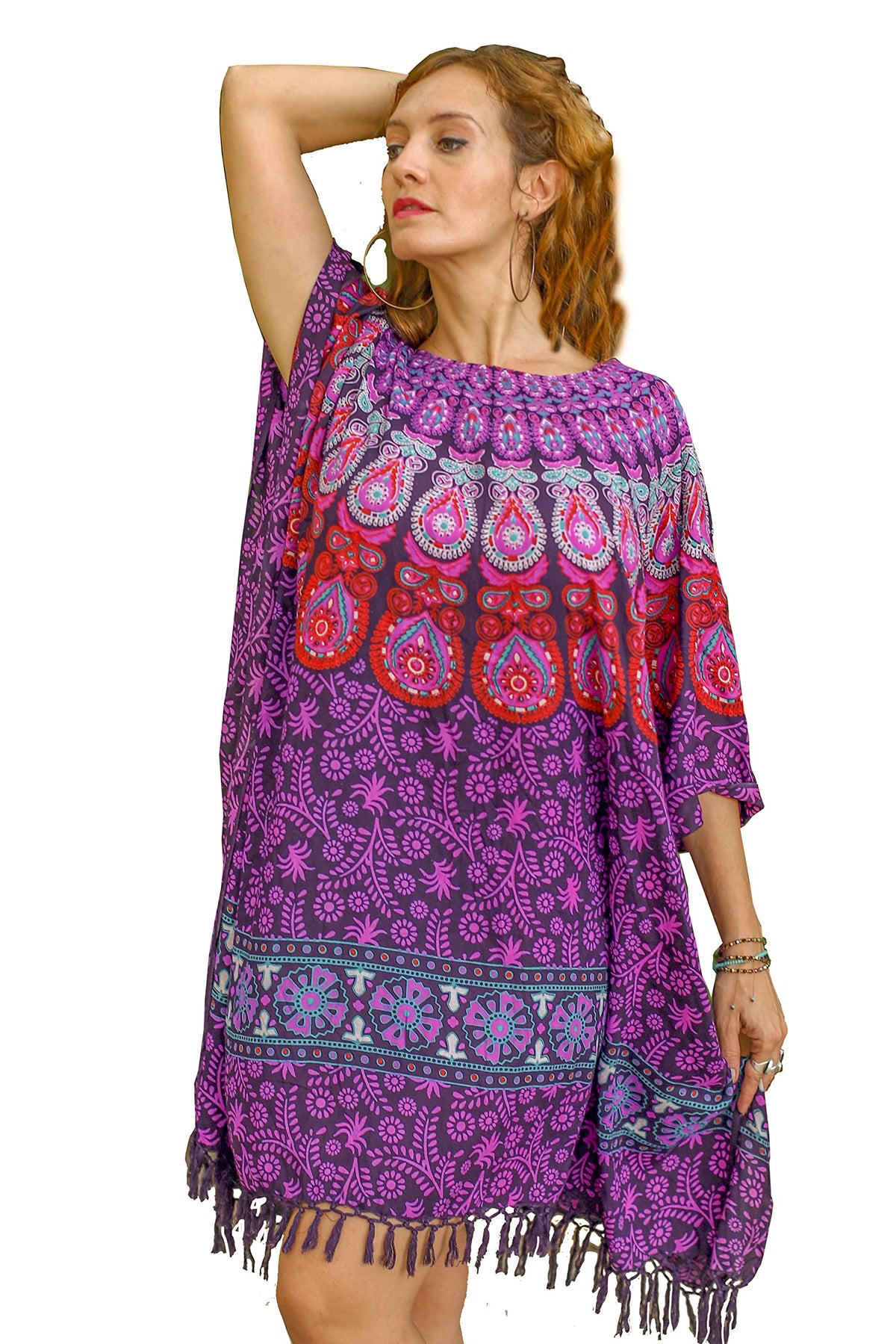 Purple Beach Kaftan for Women (Kaftan Purple)