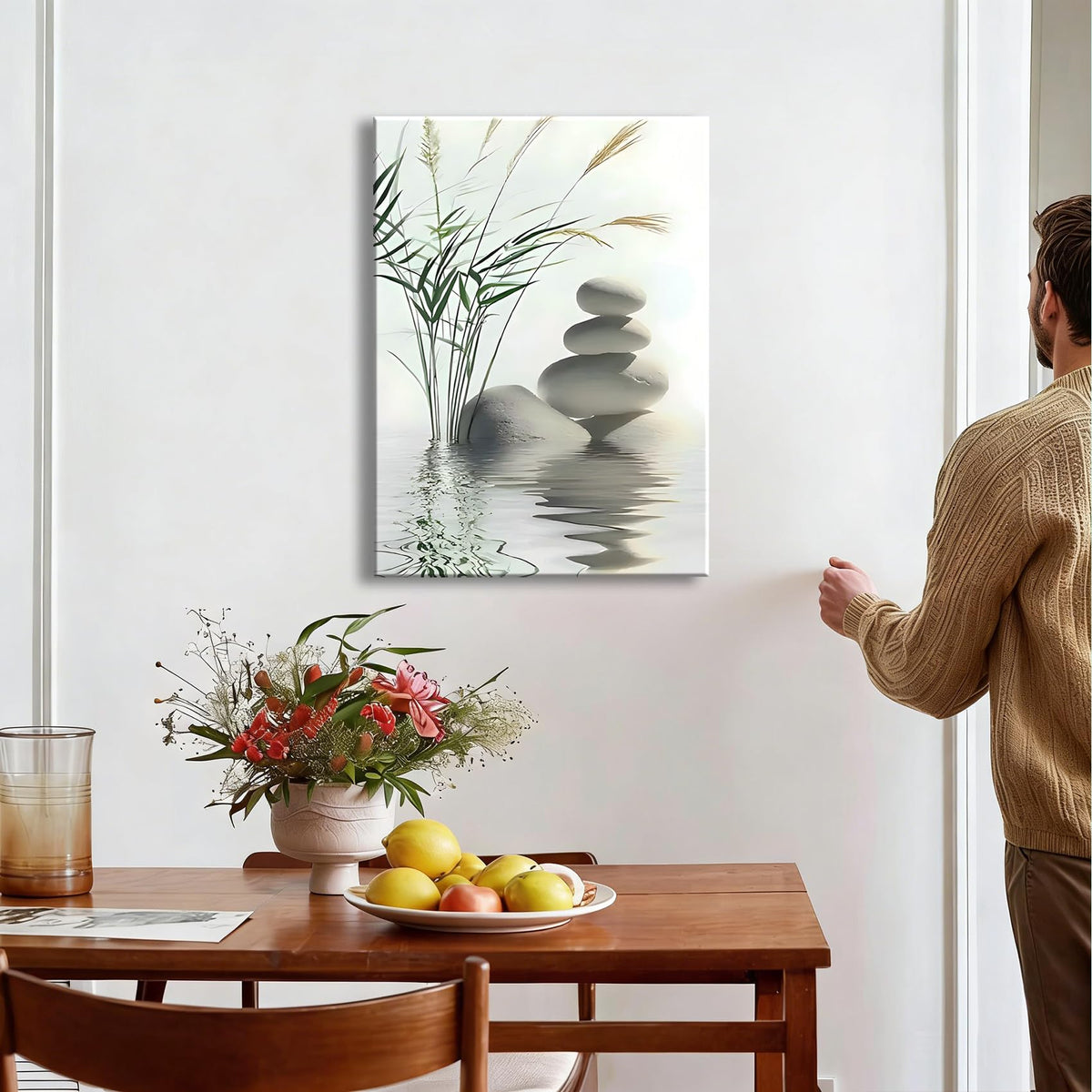 Zen Wall Art Spa Canvas Print (Pictures21 / 36"L x 24"W)