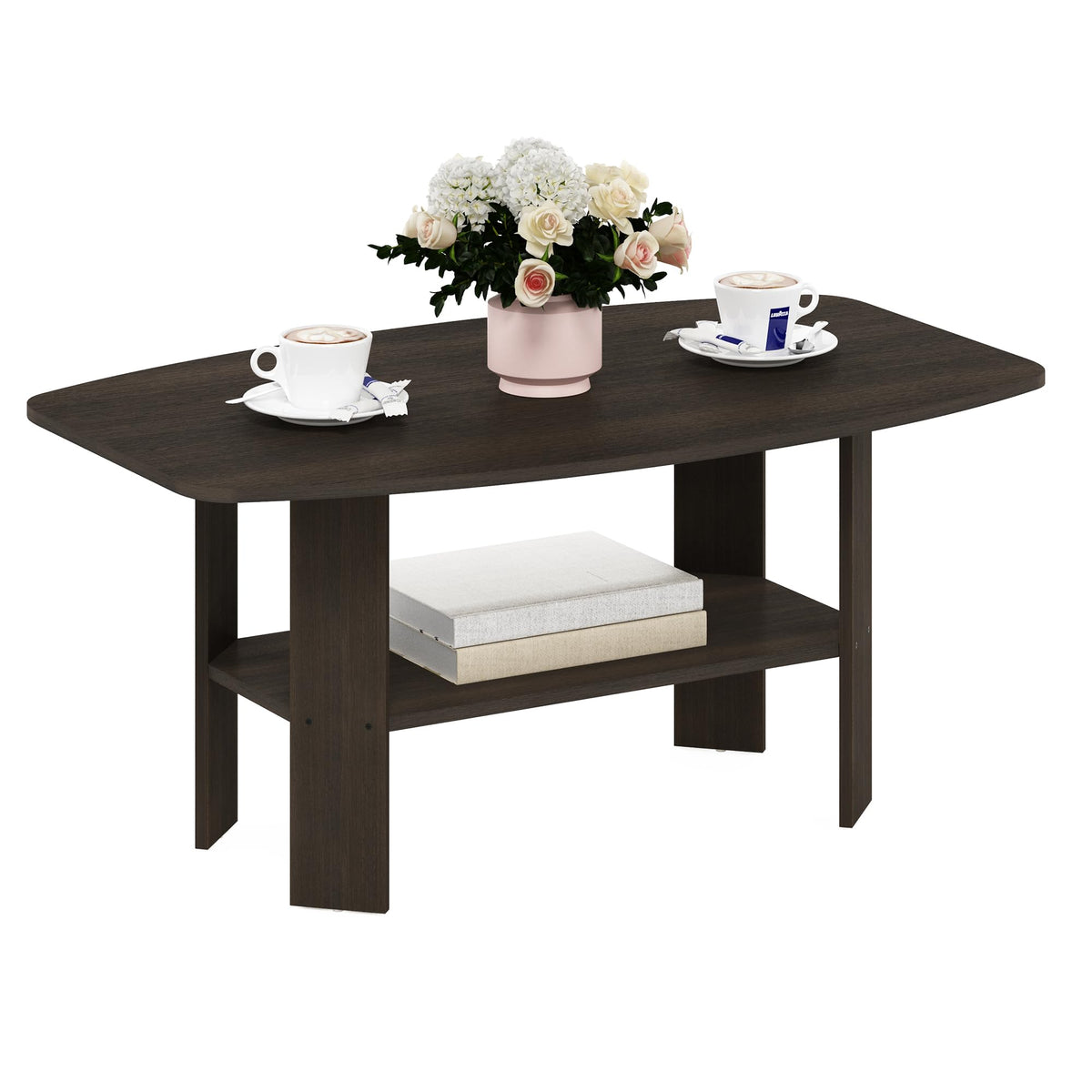 Simple Design Coffee Table (Dark Brown / Coffee Table)