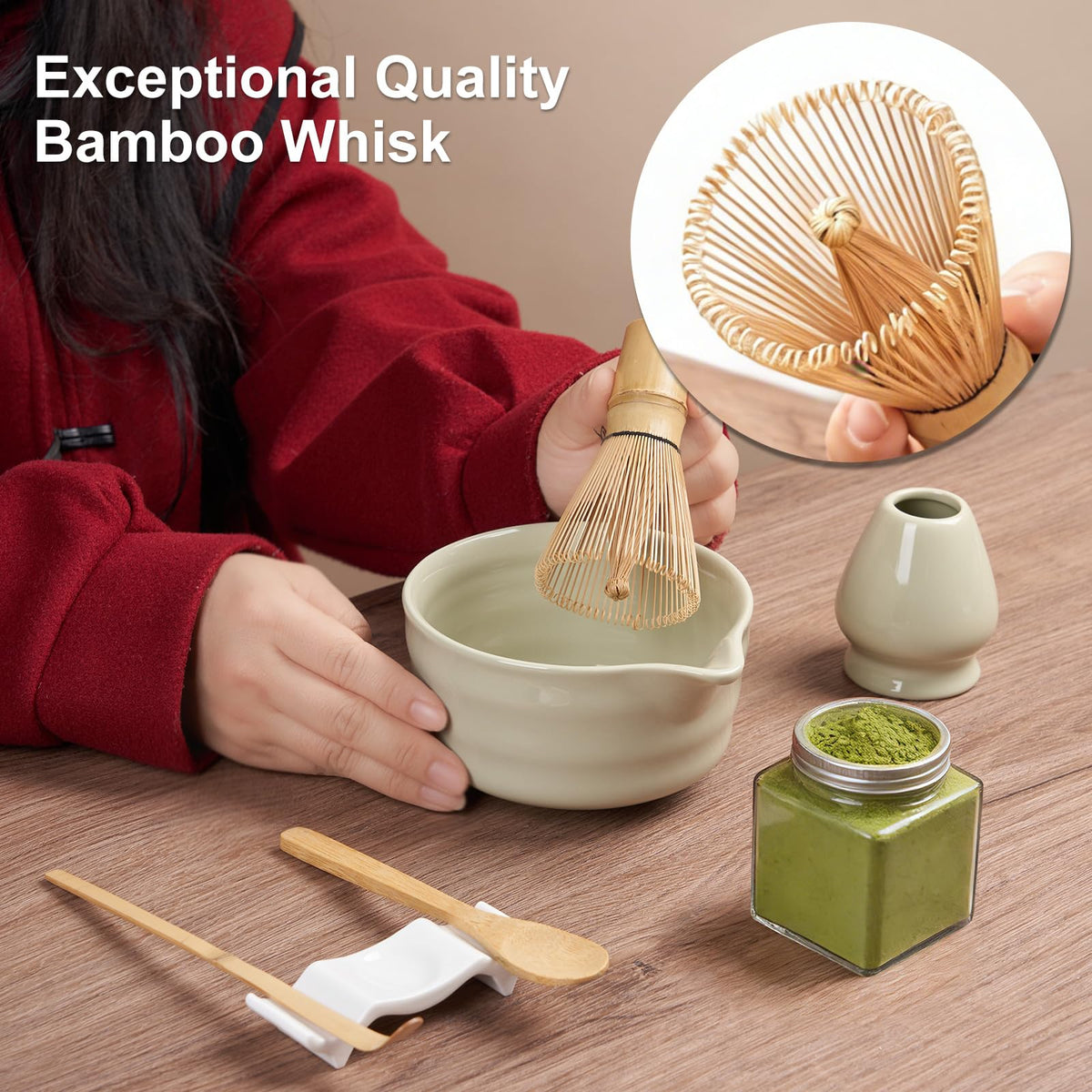 Matcha Whisk Set (Matcha Green)