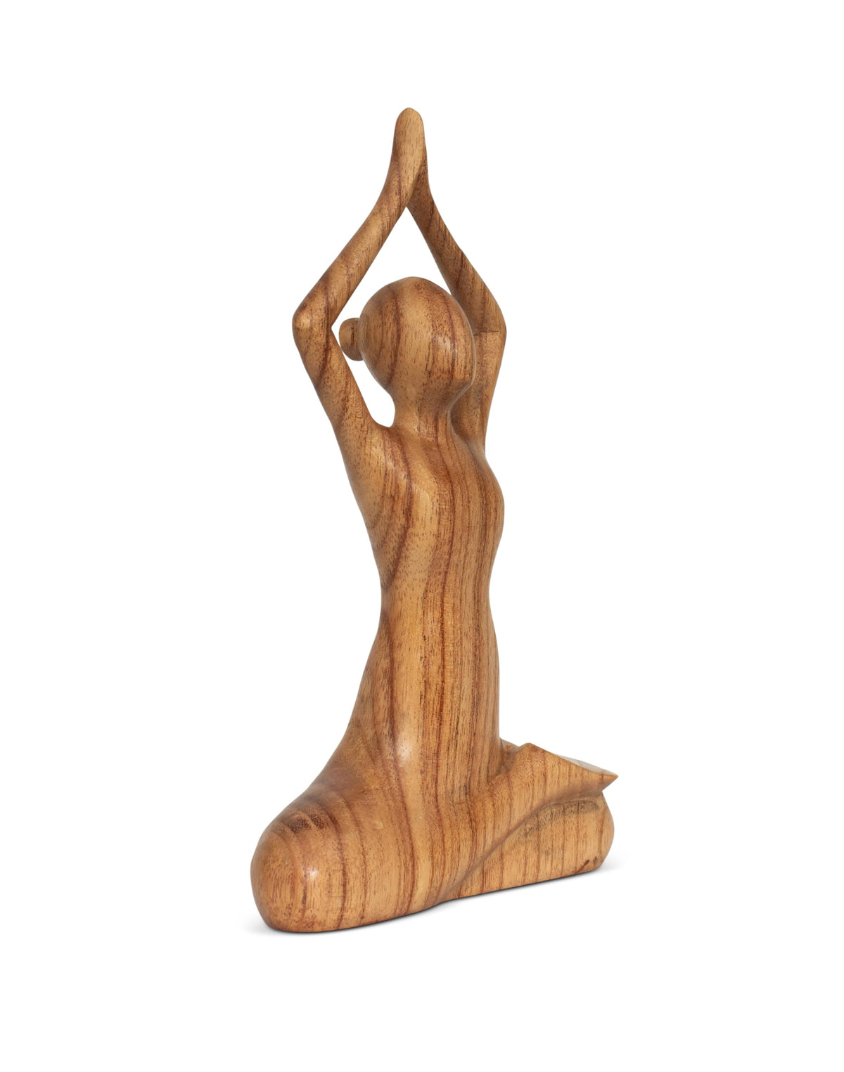 10" Wooden Handmade Abstract Sculpture Decorative Home Decor Handcrafted Figurine Accent Decoration Artwork Hand Carved (Easy Pose)