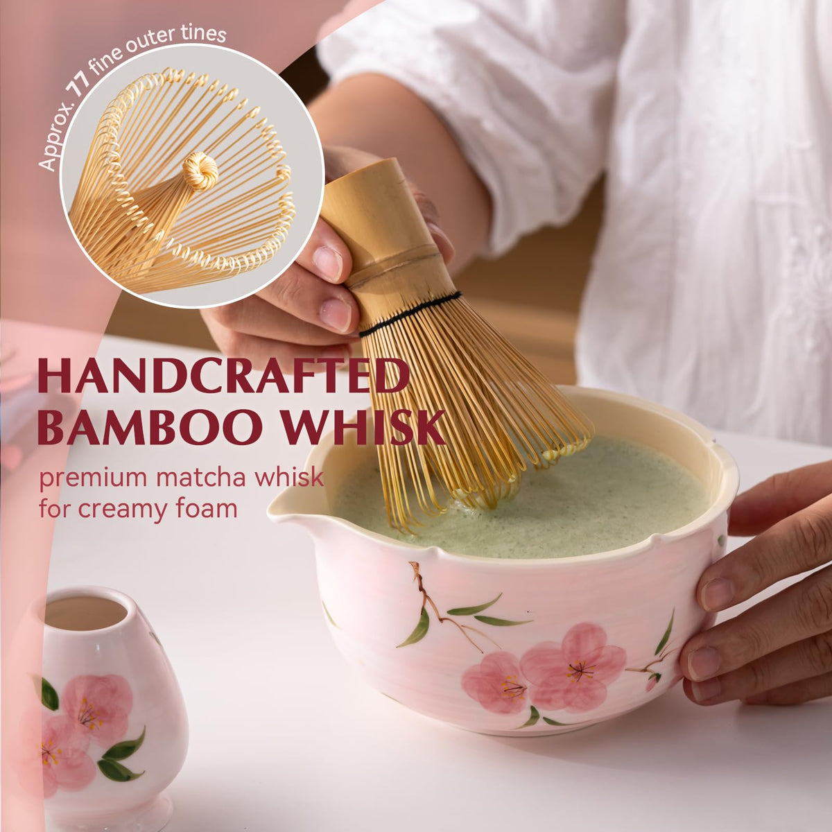 Matcha Whisk Set (Pink)