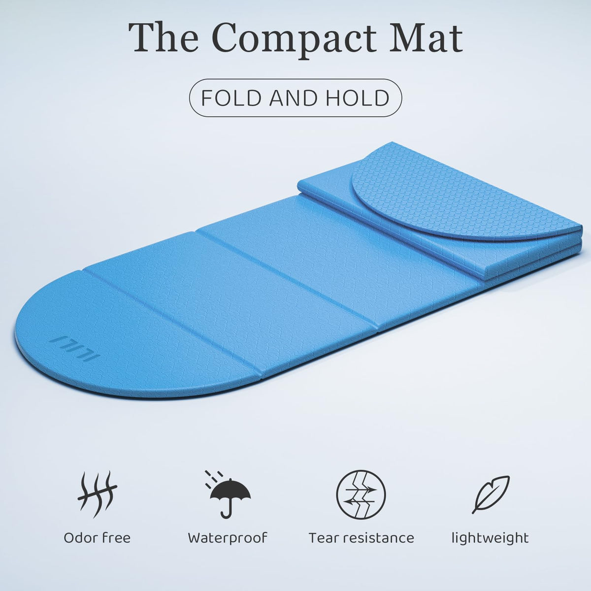 Foldable Yoga Mat (Sky Blue)