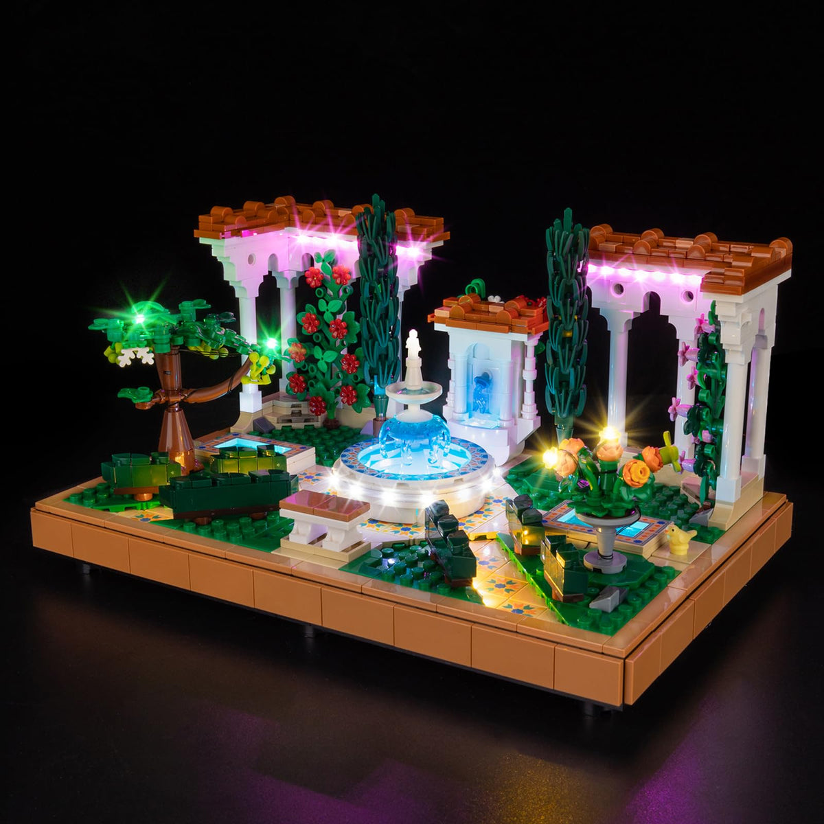 LED RC Light Kit Compatible with Lego Fountain Garden 10359 Building Set (10359)