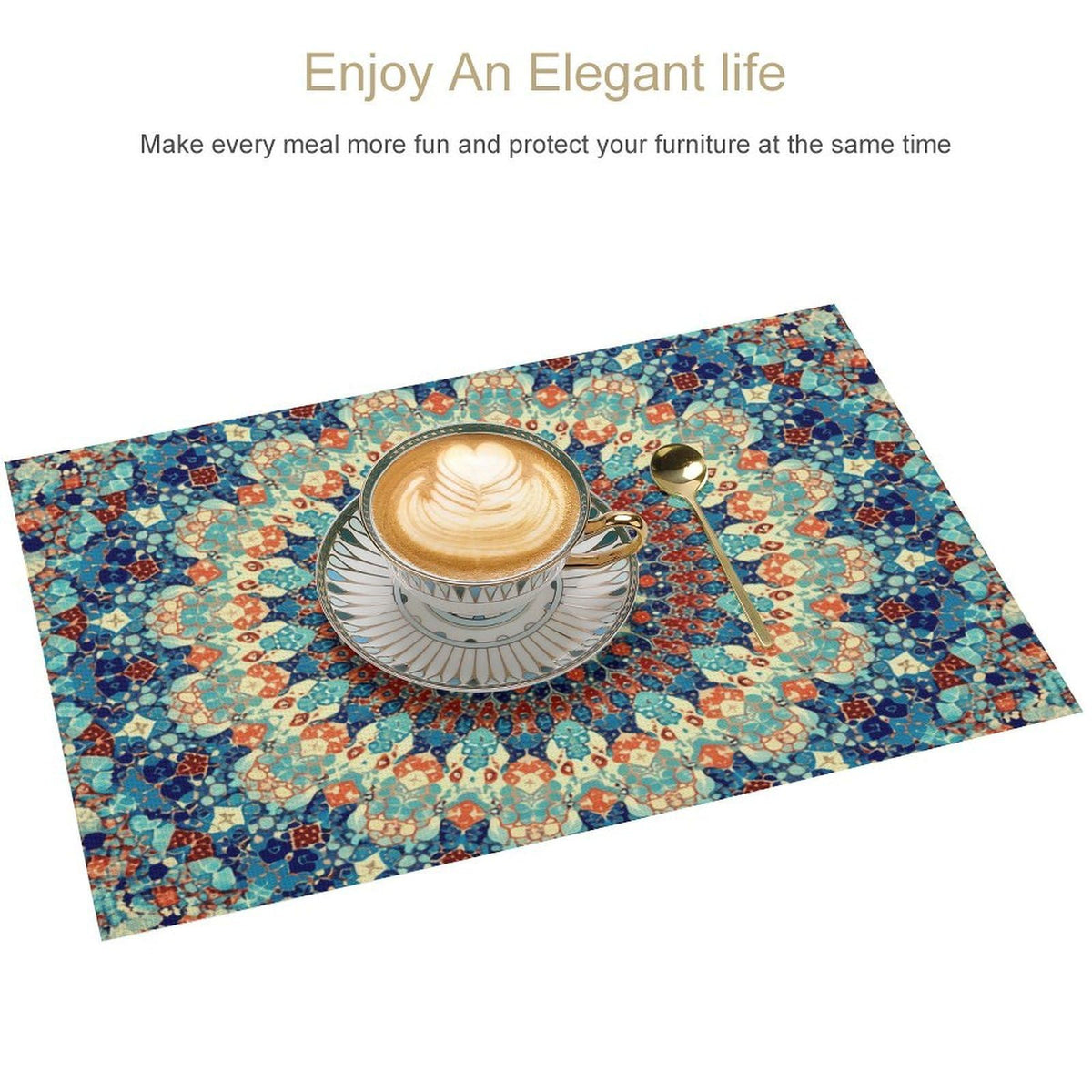 Mandala Boho Placemat Set of 6 (Bohok-11 / 6pcs)