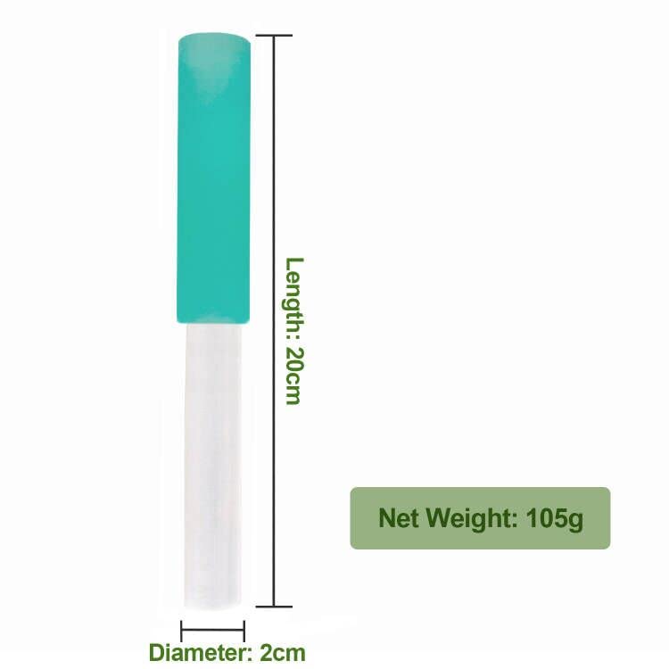 Singing Bowl Mallet Clear Acrylic Base Rubber Striker Mallet for Playing Quartz Crystal Singing Bowl with Bundle Pocket (green)