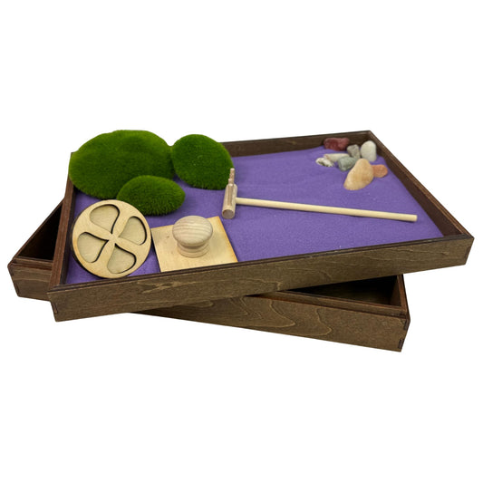 Wooden Stackable Zen Garden (Sandstorm Lilac / Stackable)
