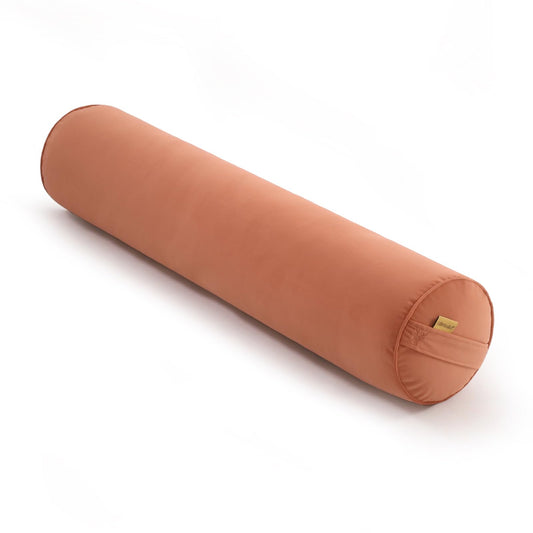 Long Round Body Pillow for Adults (Amber Orange / 39.37"*7.87")