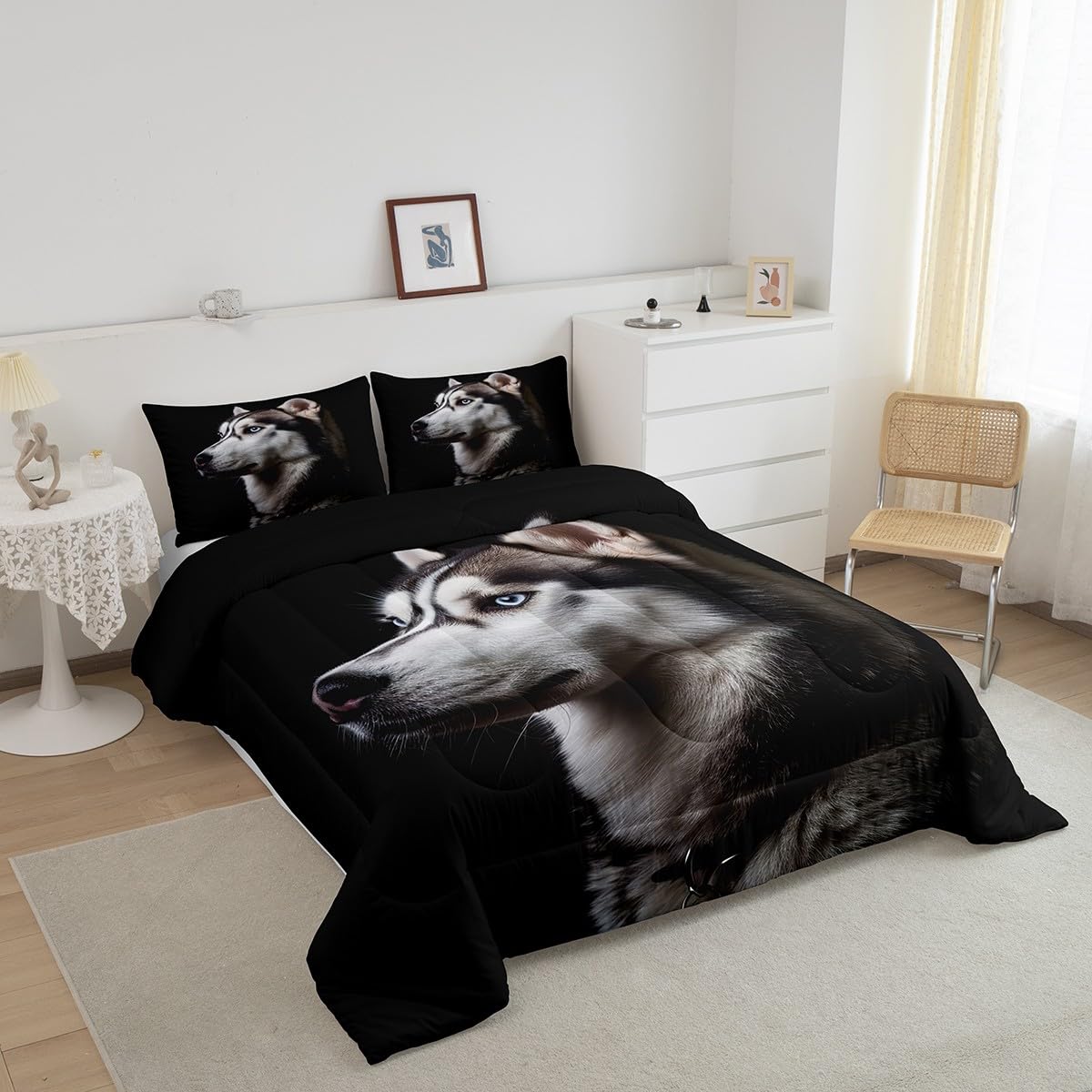 Husky Comforter Set Twin Size Bedding Set for Kids (Multi 22 / Twin)