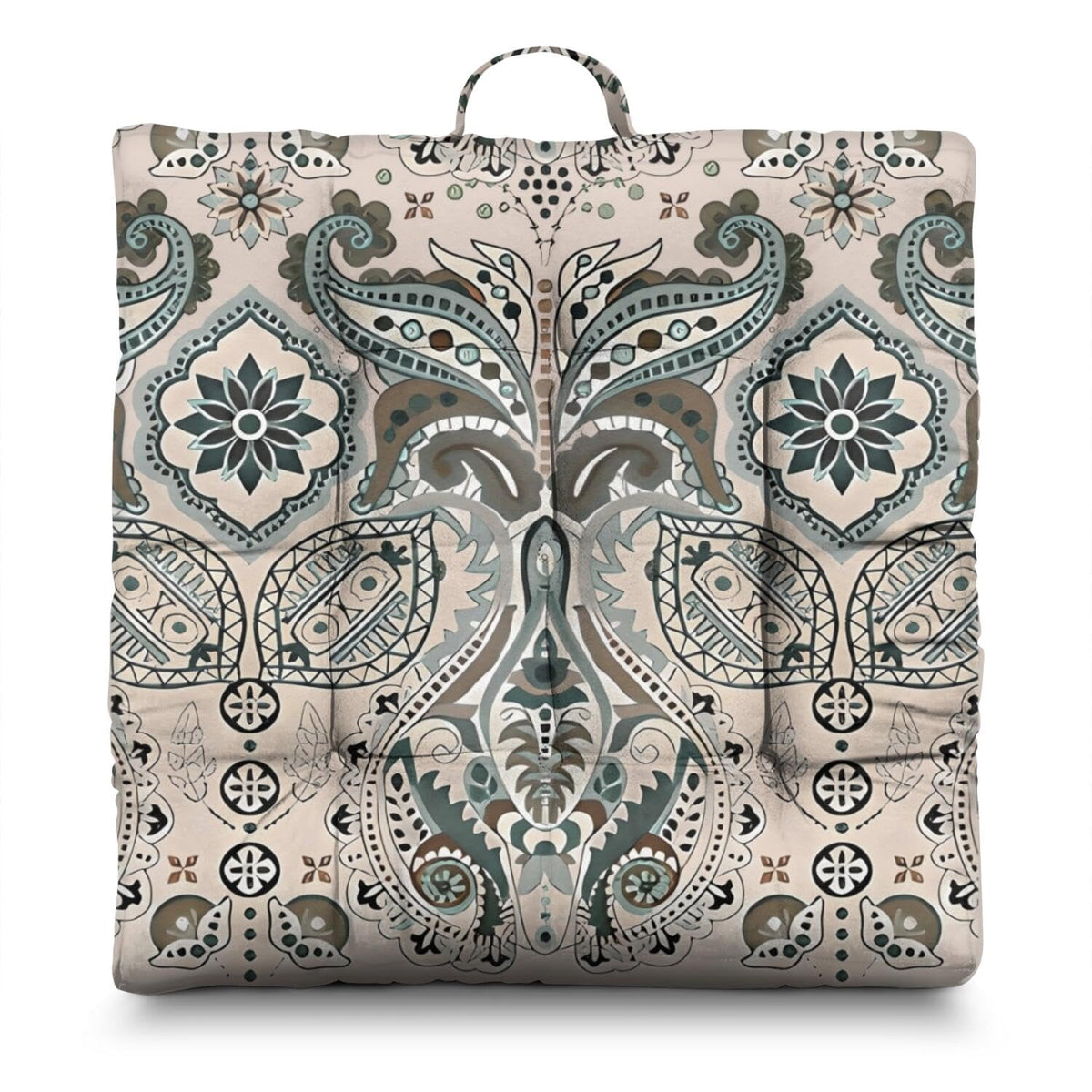 Meditation Cushion (Indian Floral / Square)