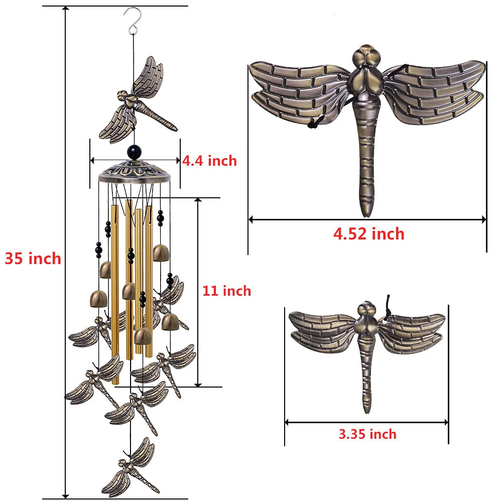 Garden Dragonfly Wind Chimes Outdoor Decor