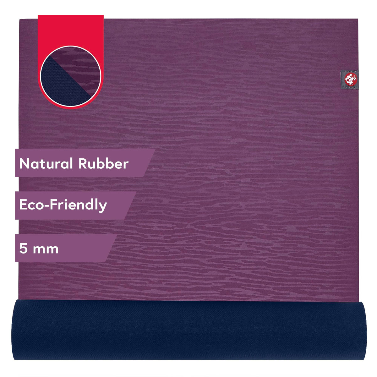 eKO Yoga Mat Acai Midnight (Acai Midnight / 71" x 24")