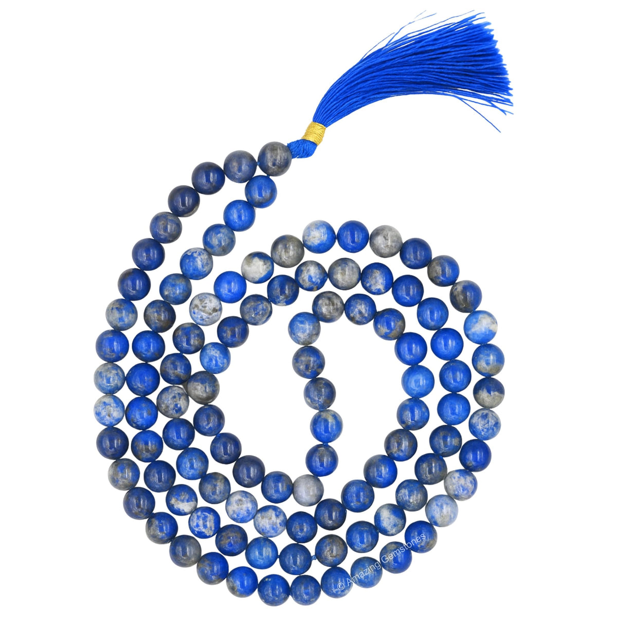 Lapis Lazuli Mala Saadi (Lapis Lazuli / Plain)