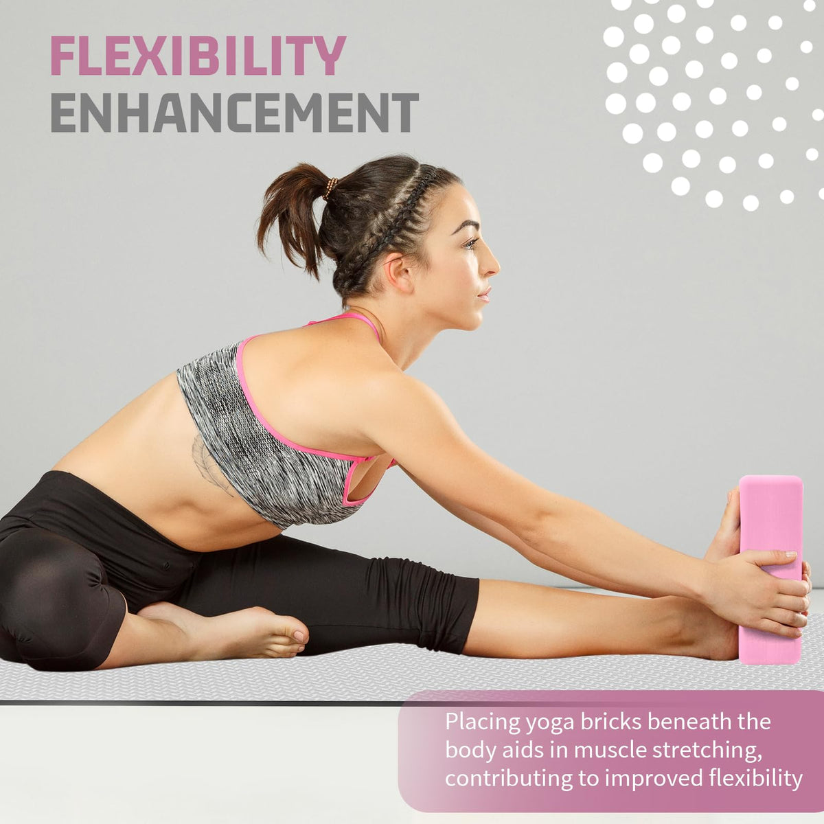 2 Pack Yoga Blocks (Light Pink)