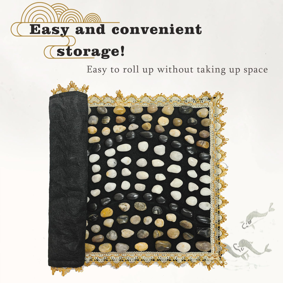 Acupressure Mat Foot Massager (Pebble-flower)