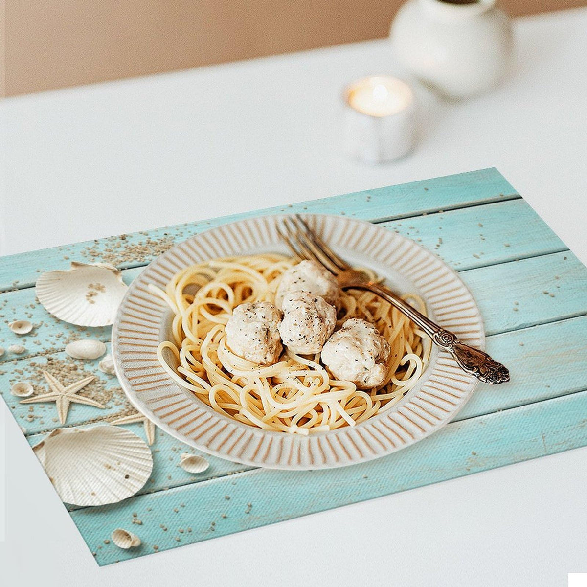 Nautical Placemat Set of 4 (Coastal-14 / 4pcs)