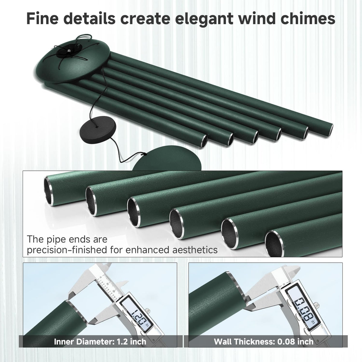 45" Large Wind Chimes for Outside (Forest / 45")