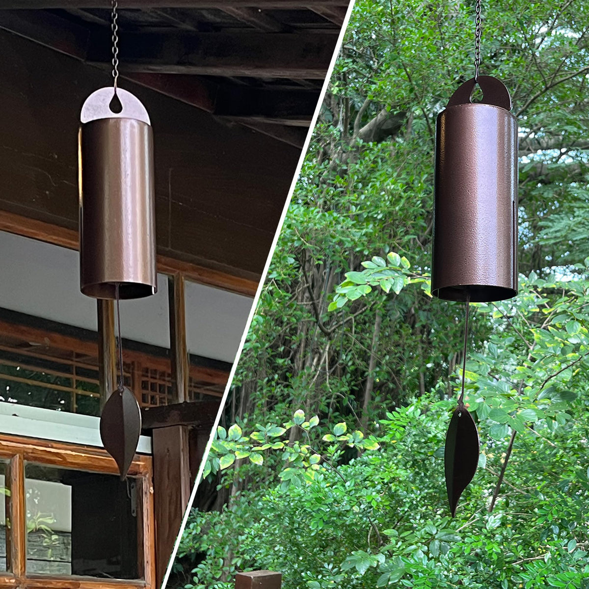 Deep Tone Wind Chimes for Outside (Bronze)