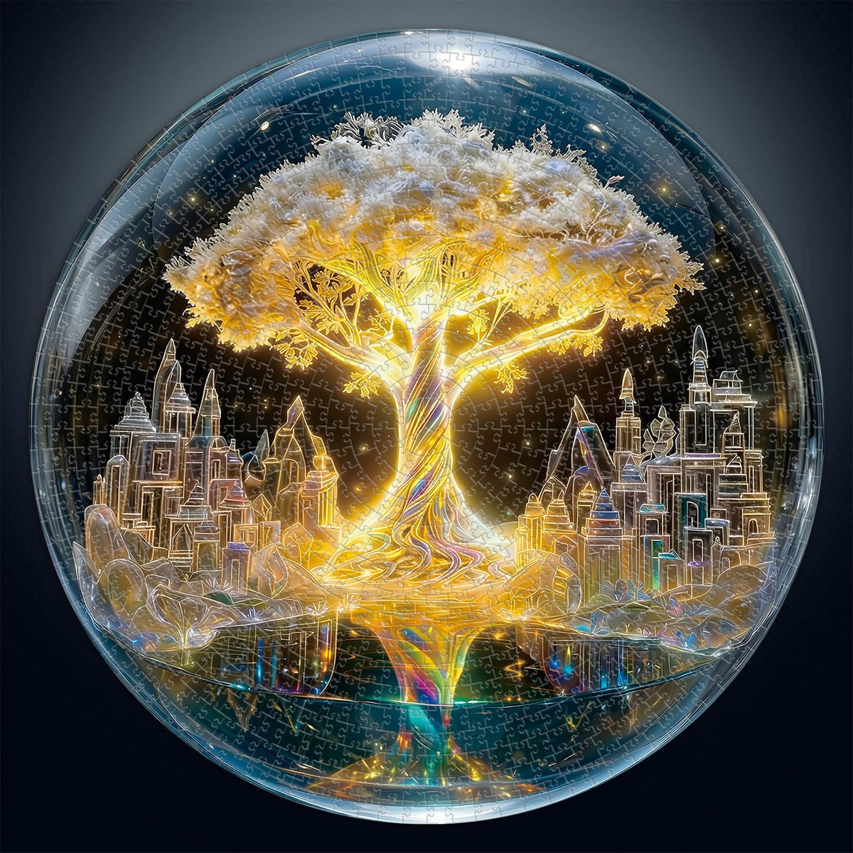 Puzzle for Adults 1000 Pieces Tree of Life in Crystal Ball (B-crystal Tree of Life)